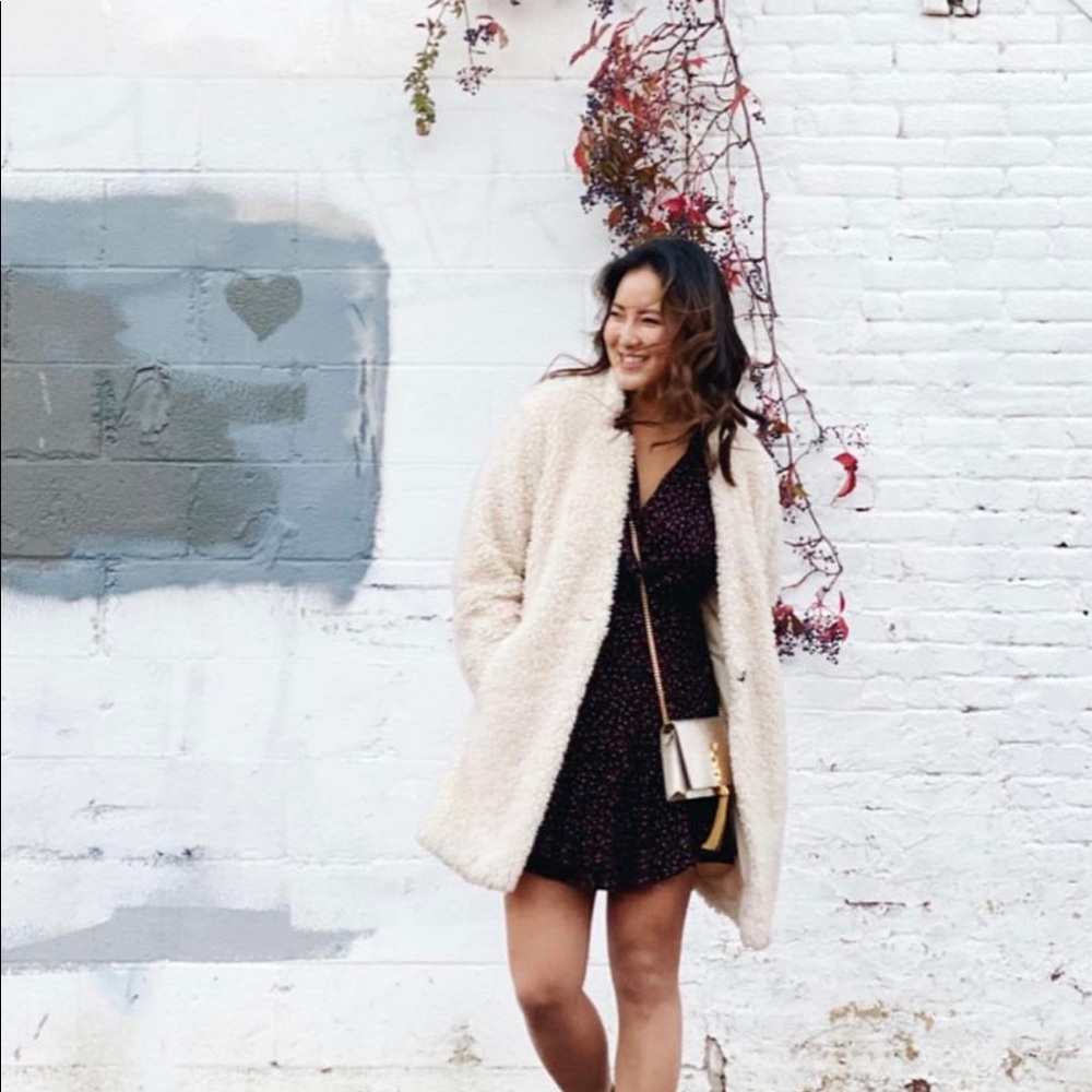 Cream teddy coat